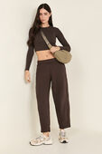Scuba Mid-Rise Barrel-Leg Pant 7/8 Length